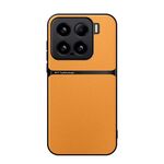 Per Xiaomi 15 Custodia per telefono antiurto magnetica in pelle Litchi con copertura completa (giallo)