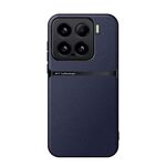 Per Xiaomi 15 Custodia per telefono antiurto magnetica in pelle Litchi con copertura completa (blu navy)