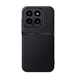 Per Xiaomi 14 Custodia per telefono antiurto magnetica in pelle Litchi con copertura completa (nera)