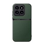 Per Xiaomi 14 Custodia per telefono antiurto magnetica in pelle Litchi con copertura completa (verde)