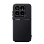 Per Xiaomi 14 Pro Custodia per telefono antiurto magnetica in pelle Litchi con copertura completa (nera)