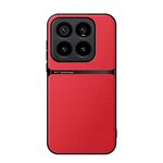 Per Xiaomi 14 Pro Custodia per telefono antiurto magnetica in pelle Litchi con copertura completa (rossa)