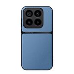 Per Xiaomi 14 Pro Custodia per telefono antiurto magnetica in pelle Litchi con copertura completa (blu)