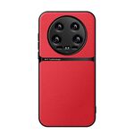 Per Xiaomi 14 Ultra Litchi Pelle Magnetica Copertura Completa Antiurto Custodia per Telefono (Rosso)