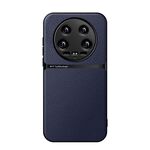 Per Xiaomi 14 Ultra Litchi Pelle Magnetica Copertura Completa Antiurto Custodia per Telefono (Blu Navy)