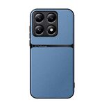 Per Xiaomi 14T Custodia per telefono antiurto magnetica in pelle Litchi con copertura completa (blu)