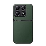 Per Xiaomi 14T Pro Custodia per telefono antiurto magnetica in pelle Litchi con copertura completa (verde)