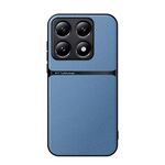 Per Xiaomi 14T Pro Custodia per telefono antiurto magnetica in pelle Litchi con copertura completa (blu)