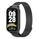 Per Xiaomi Smart Band 9 Active / Redmi Band 3 Mijobs Metal Shell Milan Cinturino per orologio magnetico (nero)