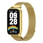 Per Xiaomi Smart Band 9 Active / Redmi Band 3 Mijobs Metal Shell Milan Cinturino per orologio magnetico (oro)