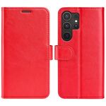 Per Samsung Galaxy S25 Ultra 5G R64 Texture Custodia in pelle con flip orizzontale (rosso)