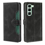 Per Infinix Hot 50 5G Custodia in pelle con fibbia magnetica Skin Feel (nero)