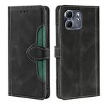 Per Infinix Hot 50i 4G Custodia in pelle con fibbia magnetica Skin Feel (nera)