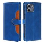 Per Infinix Hot 50i 4G Custodia in pelle con fibbia magnetica Skin Feel (blu)