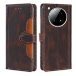 Per Infinix Zero 40 4G Custodia in pelle con fibbia magnetica Skin Feel (marrone)