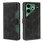 Per Tecno Pova 6 Neo 4G Custodia in pelle con fibbia magnetica Skin Feel (nero)