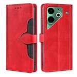 Per Tecno Pova 6 Neo 4G Custodia in pelle con fibbia magnetica Skin Feel (rosso)