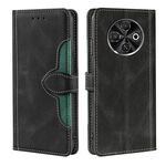 Per Tecno Spark 30C 4G Custodia in pelle con fibbia magnetica Skin Feel (nero)