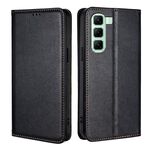 Per Infinix Hot 50 4G Gloss Oil Solid Color Magnetic Leather Phone Case (Nero)