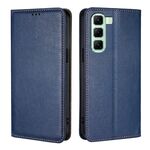 Per Infinix Hot 50 4G Gloss Oil Solid Color Magnetic Leather Phone Case (Blu)