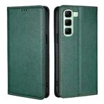 Per Infinix Hot 50 4G Gloss Oil Solid Color Magnetic Leather Phone Case (Verde)