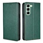 Per Infinix Hot 50 5G Gloss Oil Solid Color Magnetic Leather Phone Case (Verde)