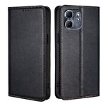 Per Infinix Hot 50i 4G Gloss Oil Solid Color Magnetic Leather Phone Case (Nero)