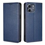 Per Infinix Hot 50i 4G Gloss Oil Solid Color Magnetic Leather Phone Case (Blu)