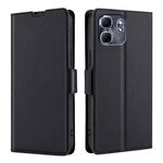 Per Infinix Hot 50i 4G Custodia in pelle con fibbia laterale ultra sottile e flip orizzontale (nero)