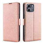 Per Infinix Hot 50i 4G Custodia in pelle con fibbia laterale ultra sottile e flip orizzontale (oro rosa)