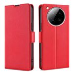 Per Infinix Zero 40 4G Custodia per telefono in pelle con fibbia laterale ultrasottile e flip orizzontale (rosso)