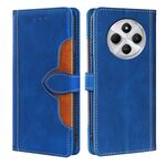 Per Redmi 14C 4G Custodia in pelle con fibbia magnetica Skin Feel (blu)