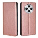 Per Redmi 14C 4G Custodia per telefono magnetica in pelle tinta unita Gloss Oil (oro rosa)