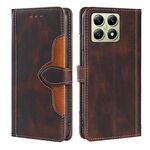 Per Xiaomi 14T 5G Custodia in pelle con fibbia magnetica Skin Feel (marrone)