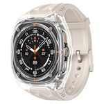 Per Samsung Galaxy Watch Ultra 47mm Cinturino per orologio in TPU ibrido PC modificato (trasparente Starlight)