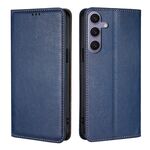 Per Samsung Galaxy S25+ 5G Custodia magnetica in pelle tinta unita color petrolio lucido (blu)