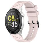 Per COROS Watch 22mm Cinturino in silicone con fibbia nera punteggiata (rosa)