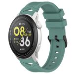 Per COROS Watch 22mm Cinturino in silicone con fibbia nera punteggiata (verde oliva)
