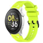 Per COROS Watch 22mm Cinturino in silicone con fibbia nera punteggiata (lime)