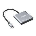 Onten 9175S Adattatore 3 in 1 da USB-C/Tipo-C a HDMI (grigio)