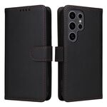Per Samsung Galaxy S25 Ultra 5G BETOPNICE BN-005 2 in 1 Custodia staccabile in vera pelle (nero)