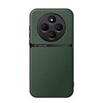Per Redmi 14C 4G Custodia per telefono antiurto magnetica in pelle Litchi a copertura totale (verde)