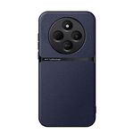 Per Redmi 14C 4G Custodia per telefono antiurto magnetica in pelle Litchi a copertura totale (blu navy)