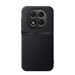 Per Redmi Note 14 Pro+ 5G Custodia per telefono antiurto magnetica in pelle Litchi a copertura totale (nera)