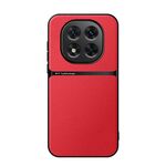 Per Redmi Note 14 Pro+ 5G Custodia per telefono antiurto magnetica in pelle Litchi a copertura totale (rosso)