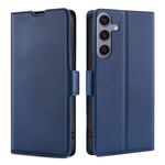 Per Samsung Galaxy S25+ 5G Custodia per telefono in pelle con fibbia laterale ultrasottile e flip orizzontale (blu)