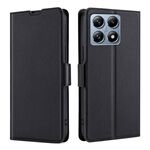 Per Xiaomi 14T Pro 5G Custodia per telefono in pelle con fibbia laterale ultra sottile e flip orizzontale (nero)