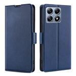 Per Xiaomi 14T Pro 5G Custodia per telefono in pelle con fibbia laterale ultra sottile e flip orizzontale (blu)