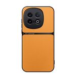 Per vivo iQOO 13 Custodia per telefono antiurto magnetica in pelle Litchi con copertura completa (giallo)