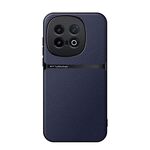 Per vivo iQOO 13 Custodia per telefono antiurto magnetica in pelle Litchi con copertura completa (blu navy)